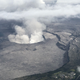 Vista aérea de la cima del volcán Kilauea